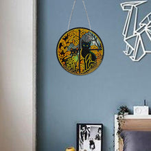 Load image into Gallery viewer, Double Sided Diamond Art Painting Diamond Painting Suncatcher (black cat)