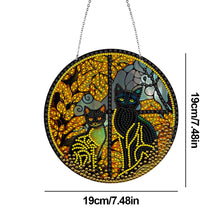 Load image into Gallery viewer, Double Sided Diamond Art Painting Diamond Painting Suncatcher (black cat)