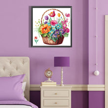 Load image into Gallery viewer, Diamond Painting - Partial Special Shaped - flower basket (40*40CM)