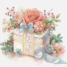 Load image into Gallery viewer, Diamond Painting - Partial Special Shaped - flower gift box (40*40CM)
