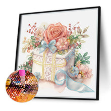 Load image into Gallery viewer, Diamond Painting - Partial Special Shaped - flower gift box (40*40CM)