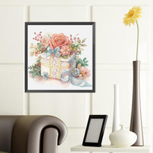 Load image into Gallery viewer, Diamond Painting - Partial Special Shaped - flower gift box (40*40CM)