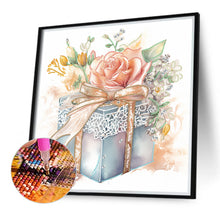 Load image into Gallery viewer, Diamond Painting - Partial Special Shaped - flower gift box (40*40CM)