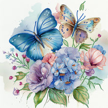 Load image into Gallery viewer, Diamond Painting - Partial Special Shaped - flowers butterfly (40*40CM)