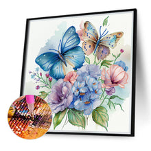 Load image into Gallery viewer, Diamond Painting - Partial Special Shaped - flowers butterfly (40*40CM)