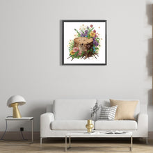 Load image into Gallery viewer, Diamond Painting - Partial Special Shaped - The tenacious blooming flowers in the wooden pile (30*30CM)