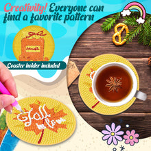 Load image into Gallery viewer, 8PCS Acrylic Round Diamond Painting Art Coaster Kit Diamond Painting DIY Coaster