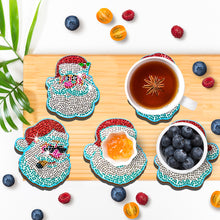 Load image into Gallery viewer, 10PCS Diamond Painting Art Coaster Kit Santa Christmas Christmas Gifts Cardinals