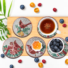 Load image into Gallery viewer, 10PCS Diamond Painting Art Coaster Kit Santa Christmas Christmas Gifts Cardinals