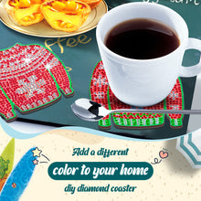 Load image into Gallery viewer, 10PCS Diamond Painting Art Coaster Kit Santa Christmas Christmas Gifts Cardinals