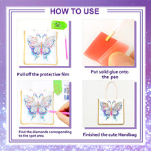Load image into Gallery viewer, DIY Diamond Painting Purses Butterfly for Beginners/Adults/Kids Crafts Supplies