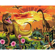Load image into Gallery viewer, Diamond Painting - Full Round - Dinosaur (50*40CM)
