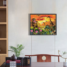 Load image into Gallery viewer, Diamond Painting - Full Round - Dinosaur (50*40CM)