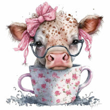 Load image into Gallery viewer, Diamond Painting - Full Round - dairy cow (30*30CM)