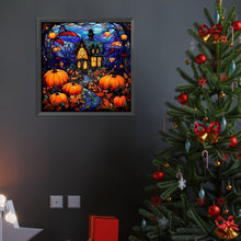 Load image into Gallery viewer, Diamond Painting - Full Round - Glass painted pumpkin castle (40*40CM)