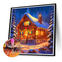 Load image into Gallery viewer, Diamond Painting - Full Round - Christmas snow house (40*40CM)