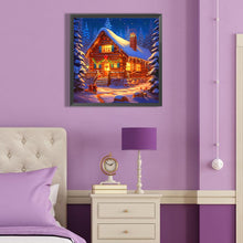 Load image into Gallery viewer, Diamond Painting - Full Round - Christmas snow house (40*40CM)