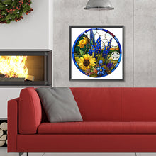 Load image into Gallery viewer, Diamond Painting - Full Round - sunflower lavender (30*30CM)