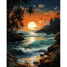 Load image into Gallery viewer, AB Diamond Painting - Full Round - sea view (40*50CM)