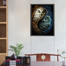 Load image into Gallery viewer, AB Diamond Painting - Full Round - Yin Yang Owl (40*55CM)