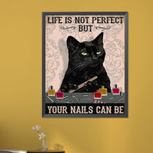 Load image into Gallery viewer, Diamond Painting - Full Square - Black Cat Retro Illustrated (40*50CM)