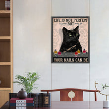 Load image into Gallery viewer, Diamond Painting - Full Square - Black Cat Retro Illustrated (40*50CM)