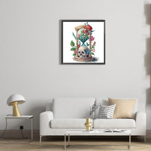 Load image into Gallery viewer, Diamond Painting - Partial Special Shaped - skull hourglass (30*30CM)