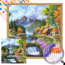 Load image into Gallery viewer, AB Diamond Painting - Full Round - garden house (40*40CM)