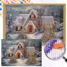 Load image into Gallery viewer, AB Diamond Painting - Full Round - Christmas cabin (60*40CM)