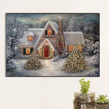 Load image into Gallery viewer, AB Diamond Painting - Full Round - Christmas cabin (60*40CM)