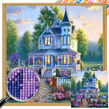 Load image into Gallery viewer, AB Diamond Painting - Full Square - garden house (40*40CM)