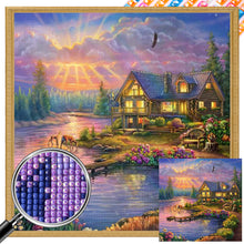 Load image into Gallery viewer, AB Diamond Painting - Full Square - garden house (40*40CM)