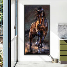 Load image into Gallery viewer, AB Diamond Painting - Full Square - dark horse running (40*80CM)