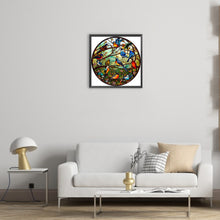 Load image into Gallery viewer, Diamond Painting - Full Round - stained glass bird (30*30CM)