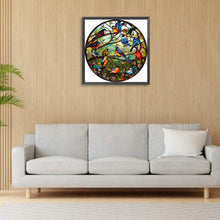 Load image into Gallery viewer, Diamond Painting - Full Round - stained glass bird (30*30CM)