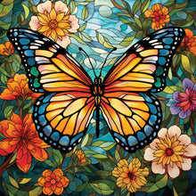 Load image into Gallery viewer, Diamond Painting - Full Round - Garden Butterfly Glass Painting (30*30CM)