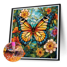 Load image into Gallery viewer, Diamond Painting - Full Round - Garden Butterfly Glass Painting (30*30CM)