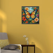 Load image into Gallery viewer, Diamond Painting - Full Round - Garden Butterfly Glass Painting (30*30CM)