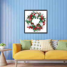 Load image into Gallery viewer, Diamond Painting - Partial Special Shaped - Christmas wreath (30*30CM)