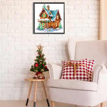 Load image into Gallery viewer, Diamond Painting - Partial Special Shaped - Christmas cabin (30*30CM)
