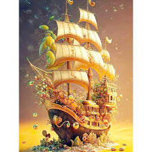 Load image into Gallery viewer, Diamond Painting - Full Round - plant boat (30*40CM)
