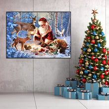 Load image into Gallery viewer, Diamond Painting - Full Round - snow santa claus (70*50CM)