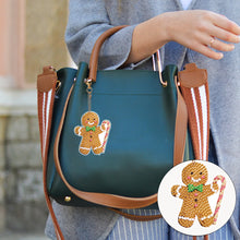 Load image into Gallery viewer, 6/7PCS Double Sided Diamond Painting Art Keychain Pendant Special Shape Dinosaur