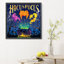 Load image into Gallery viewer, Diamond Painting - Full Round - Halloween scary pumpkin (30*30CM)