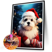 Load image into Gallery viewer, Diamond Painting - Full Round - Christmas dog (30*40CM)