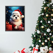 Load image into Gallery viewer, Diamond Painting - Full Round - Christmas dog (30*40CM)
