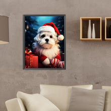 Load image into Gallery viewer, Diamond Painting - Full Round - Christmas dog (30*40CM)