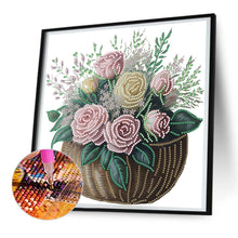 Load image into Gallery viewer, Diamond Painting - Partial Special Shaped - basket bouquet (30*30CM)