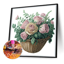 Load image into Gallery viewer, Diamond Painting - Partial Special Shaped - basket bouquet (30*30CM)