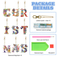 Load image into Gallery viewer, Double Sided Full Drill Keyring for Beginners Birthday Crafting Home Party Decor